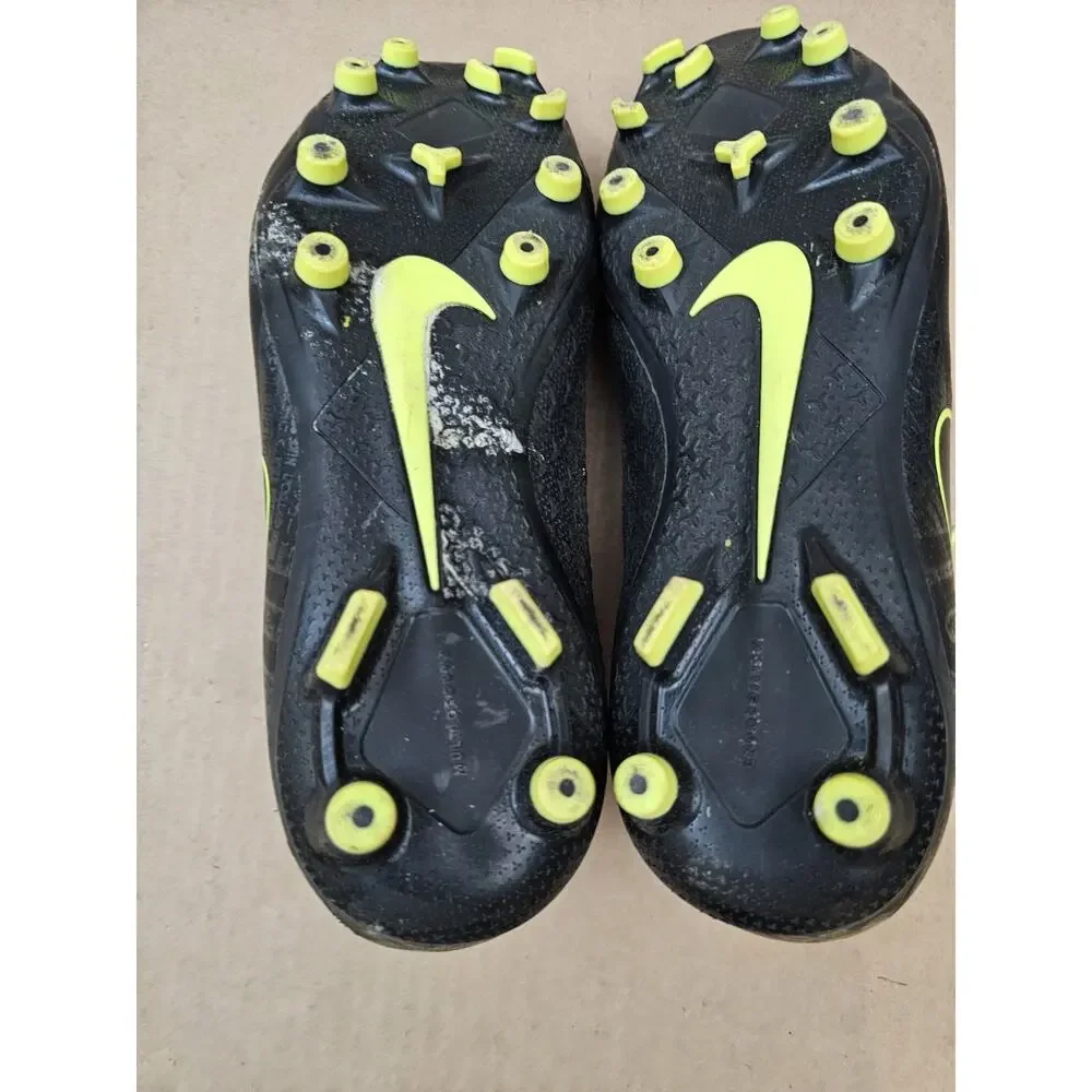 Nike Phantom Academy Artificial Grass Mens 8 Black Volt Soccer Cleats AO3258-007